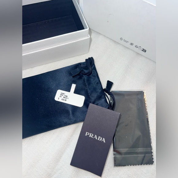 Prada sunglasses pr 17ws case both hard and soft case new  display picture 2